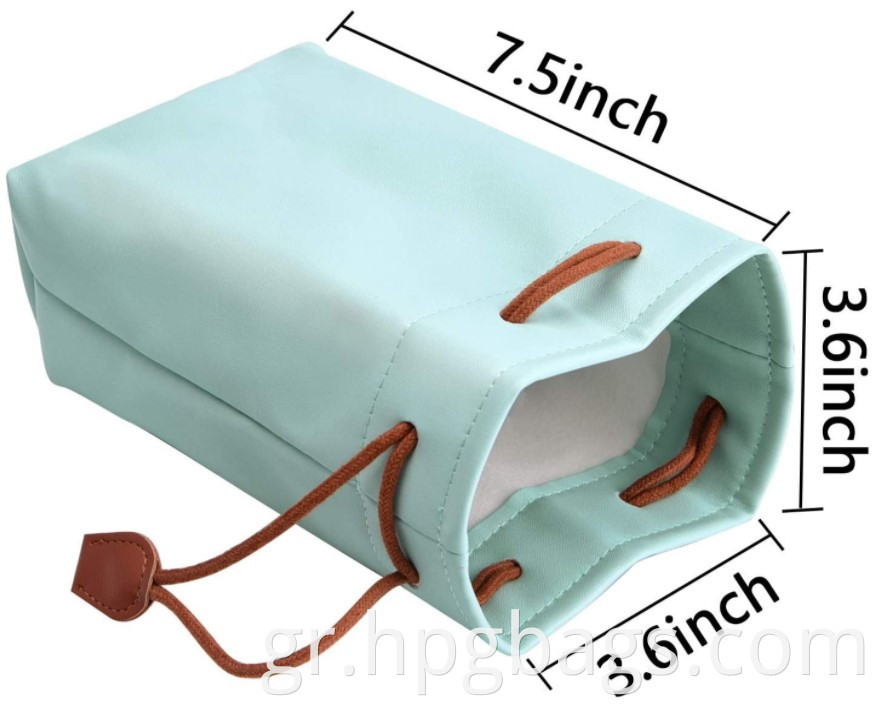 Pu Leather Drawstring Pouch